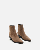 BOTTINES FRESNO/VEL TAUPE - minelli.fr